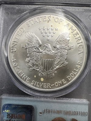 World Trade Center Recovery 2001 1 OZ ASE Ground Zero Silver Eagle PCGS Gem SK#C