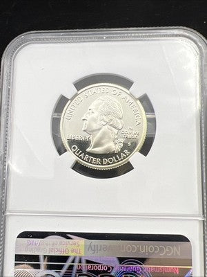 2001 S 25c Rhode Island Statehood Quarter Coin Silver Proof PF69 UCAM #070