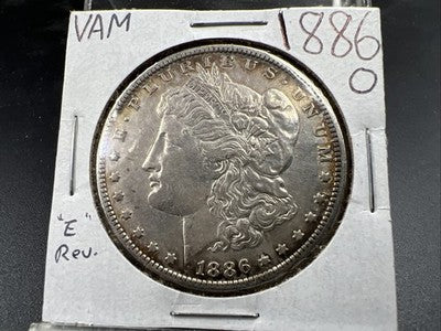 1886 O $1 Morgan Silver Dollar Coin VAM 1A XF EF Extra Fine Top 100 Variety