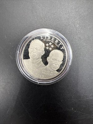 2013 5 Star Generals Copper Nickel Commemorative Proof Half Dollar Coin in Cap