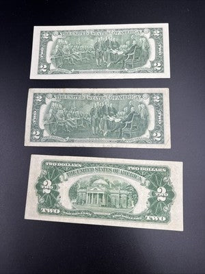 $2 Bill Collector's Lot 1953 C USN 1976 FRN 2017 A FRN F / VF Conditions #293