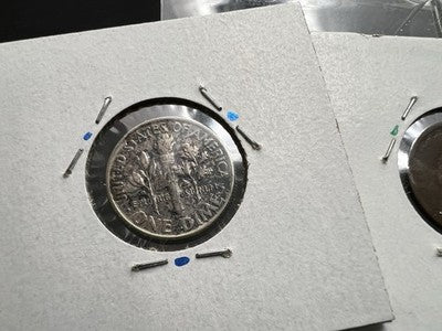 95 Years of US Coins Set 1960 10c VF / XF Silver Dime & 1865 Indian Cent Coin AG