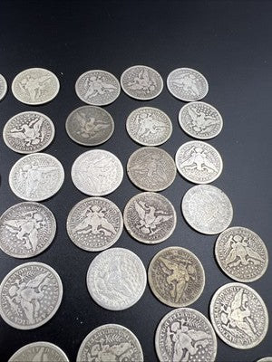 Barber Quarters 90% Silver Coin Quarter Roll $10 Face Value 40 Coins G SKU#1A