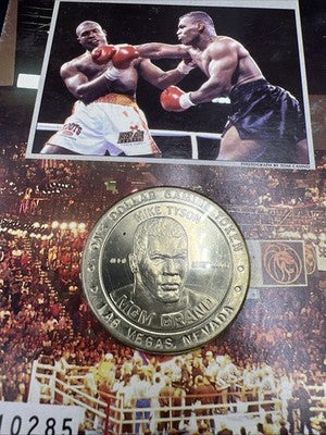 MGM Grand Mike Tyson Fight Commemorative Casino Gaming Token Uncirculated