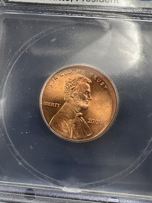 2001 Broadstruck Error Lincoln 1c BU ICG Certified Sin City Hoard