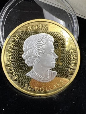 2017 Canada 3 Oz Silver Whispering Maple Leaves Coin w Box COA