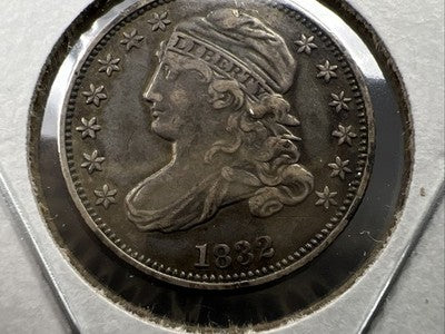 1832 10c Capped Bust Silver Dime Coin Choice VF Very Fine Circ