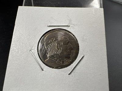 Hobo Buffalo Nickel Coin Modern Carving SKU#H