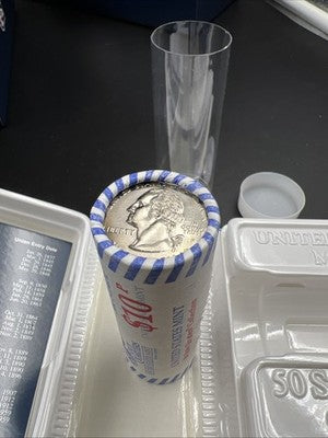 US Mint Certified 1999 P 25c New Jersey State Statehood Quarter Roll BU UNC