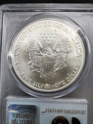 World Trade Center Recovery 2001 1 OZ ASE Ground Zero Silver Eagle PCGS Gem SK#A