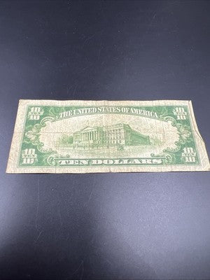 1934 Mule A $10 FRN Ten Dollar Federal Reserve Note New York District Good Circ