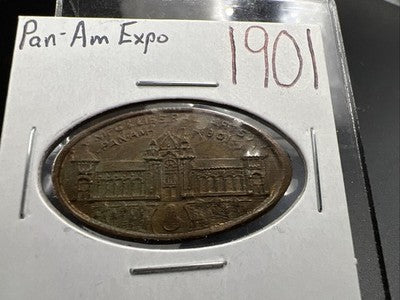 1901 MS-9 Pan Am Expo Elongated Cent Liberal Arts Building UNC