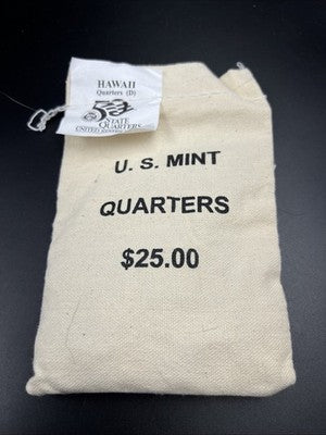 U.S. Mint Bag of 100 2008 D Hawaii State Statehood Quarters BU UNC