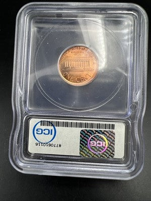 2001 Broadstruck Error Lincoln 1c BU ICG Certified Sin City Hoard