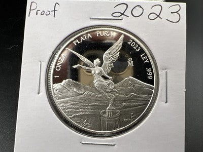 2023 Mexico Proof 1 Oz .999 Silver Libertad Coin SK#a