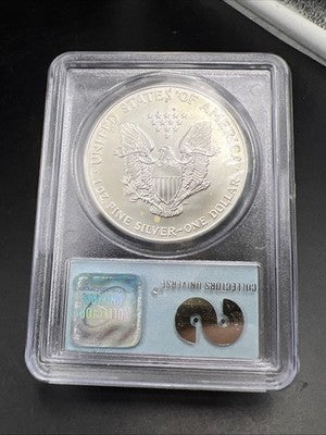 World Trade Center Recovery 2001 1 OZ ASE Ground Zero Silver Eagle PCGS Gem SK#C