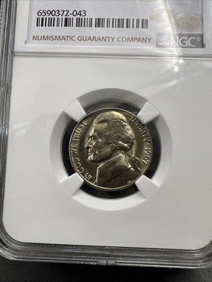 1967 5c Jefferson Nickel Coin NGC MS66 Gem BU #043