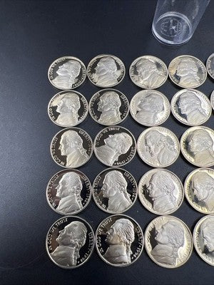 1994 S 5c Proof Jefferson Nickel 40 Coin Roll Choice Proof