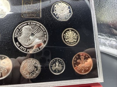 1998 United Kingdom Deluxe Proof Coin Set with COA #A