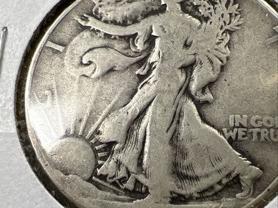 1946 50c Walking Liberty Silver Half Dollar Coin G / VG Details DDO Double Die