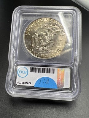 1974 D $1 Ike Eisenhower Clad Copper Nickel Dollar Coin ICG MS66 #705