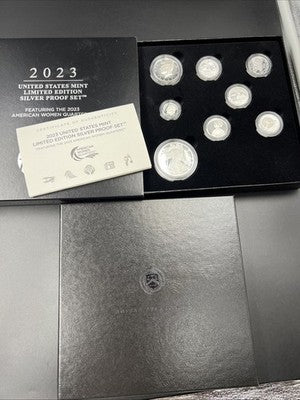 2023 Limited Edition US Silver Proof Set Complete w/ Box COA