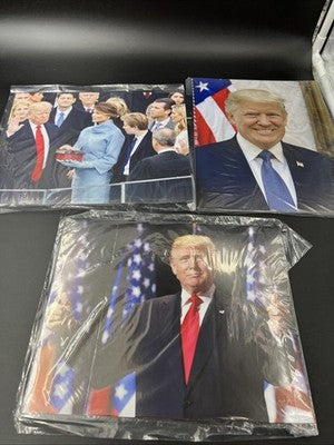 Lot of 3 Donald Trump Printed Presidential Portraits