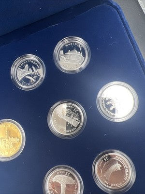 Canada Proof 1992 125th Confederation Anniversary Silver Quarters Set #4d
