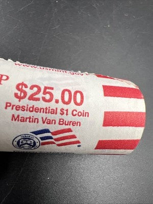 2008 P Martin Van Buren Presidential Dollar US Mint BU Roll 25 Coins