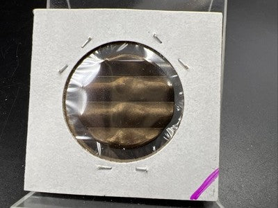Waffled Cancelled Blank $1 US Small Size Brass Dollar