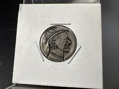 Hobo Buffalo Nickel Coin Modern Carving SKU#JJ