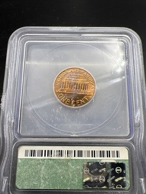 1960 D 1c Lincoln Memorial Cent ICG MS67 RD #132 Used Holder