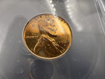 1940 S Lincoln Wheat Cent Penny Coin ICG MS67 RD #110 Some Toning