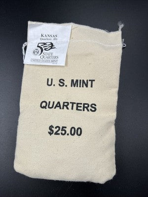 U.S. Mint Bag of 100 2005 D Kansas State Statehood Quarters BU UNC