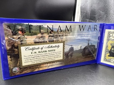 Vietnam War Colorized Enhanced 2017 A 2 Two Dollar Federal Reserve Note Unc #52