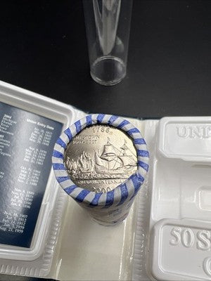 US Mint Certified 2000 D Virginia State Statehood Quarter Roll BU UNC
