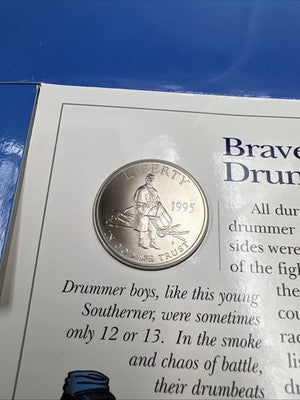 1995 S Civil War 50c Commemorative Half Dollar Coin Young Collector's Set