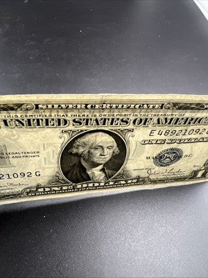 1935 D $1 One Dollar Blue Seal Silver Certificate VF Very Fine Circ #092