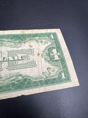 1928 $1 One Dollar Funny Back Silver Certificate Cull Very Circ Damaged Ugly #30