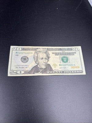 2013 $20 FRN Federal Reserve Note VG Circ Neat Serial #22271222