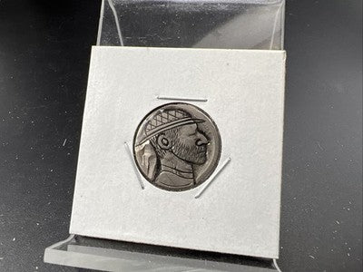 Hobo Buffalo Nickel Coin Modern Carving SKU#AA