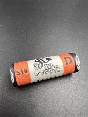 1 Unopened US Mint Unc Roll 2000 D Virginia Statehood Quarter OBW 40 coin