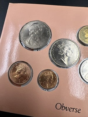 1994 Australian Uncirculated Set 8 Coin Set in Privately made Display Folder