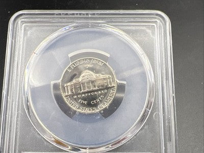 1965 5c Jefferson Nickel SMS SP66 PCGS #50 Reverse Struck Thru Error #50