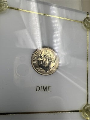 1996 W West Point Roosevelt Copper Nickel Dime Coin GEM BU in Capital Plastics