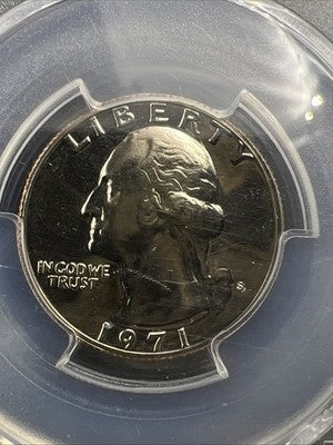 1971 S 25c Washington Copper Nickel Quarter Coin PR69 PCGS #612