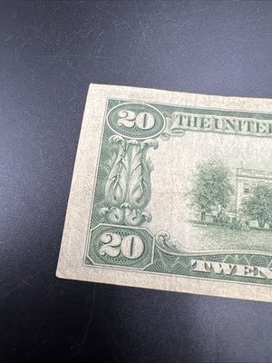 1934 A $20 FRN Federal Reserve Note Cleveland District VG Very Good Circ