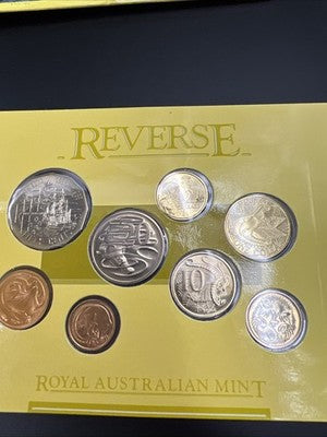 1988 Australian Mint Coin Set used packaging