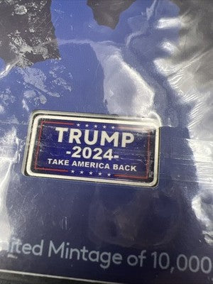 The People's President Donald Trump 5 Gram .999 Silver Bar in Packadging