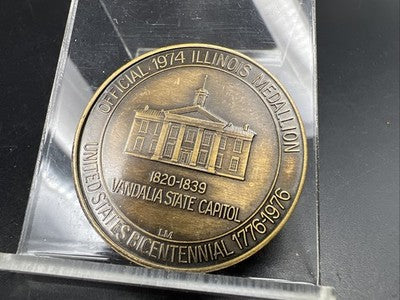 Official 1974 Illinois Medallion